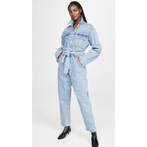 AGOLDE Tatum Long Sleeves Denim Jumpsuit - XS